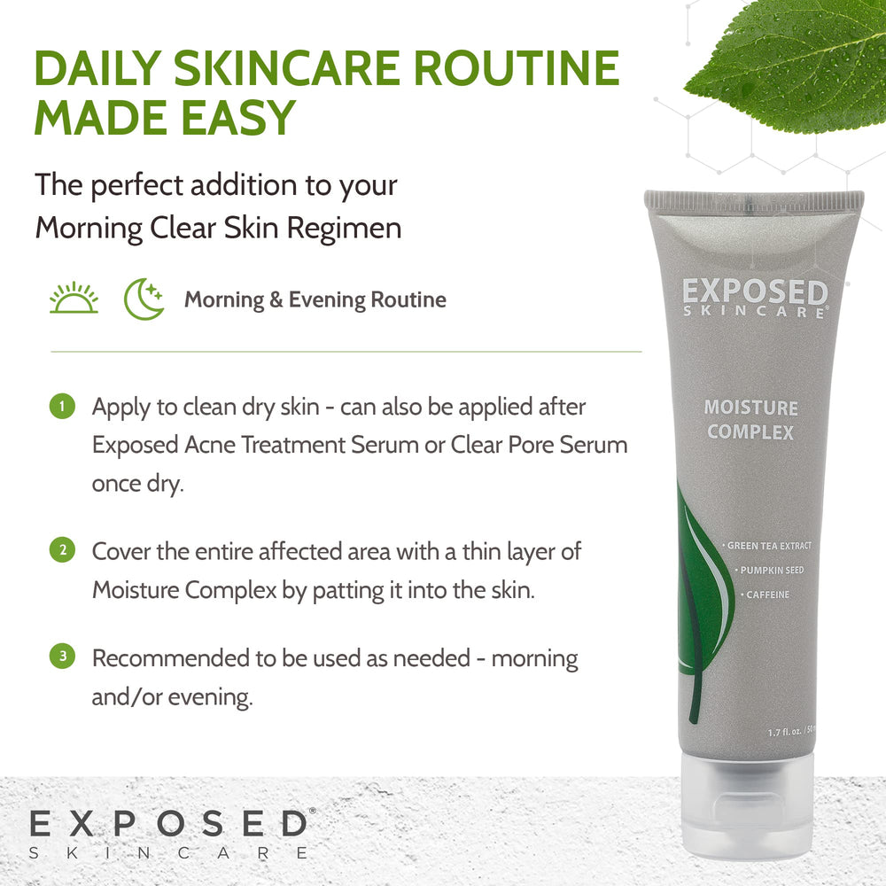 Exposed Skin Care – Bouteille pratique pour routine visage quotidienne.