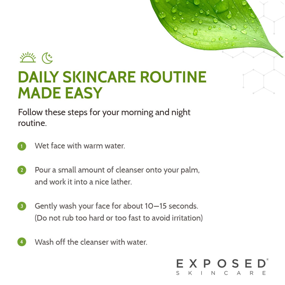 Exposed Skin Care emballage respectueux sans cruauté animale.