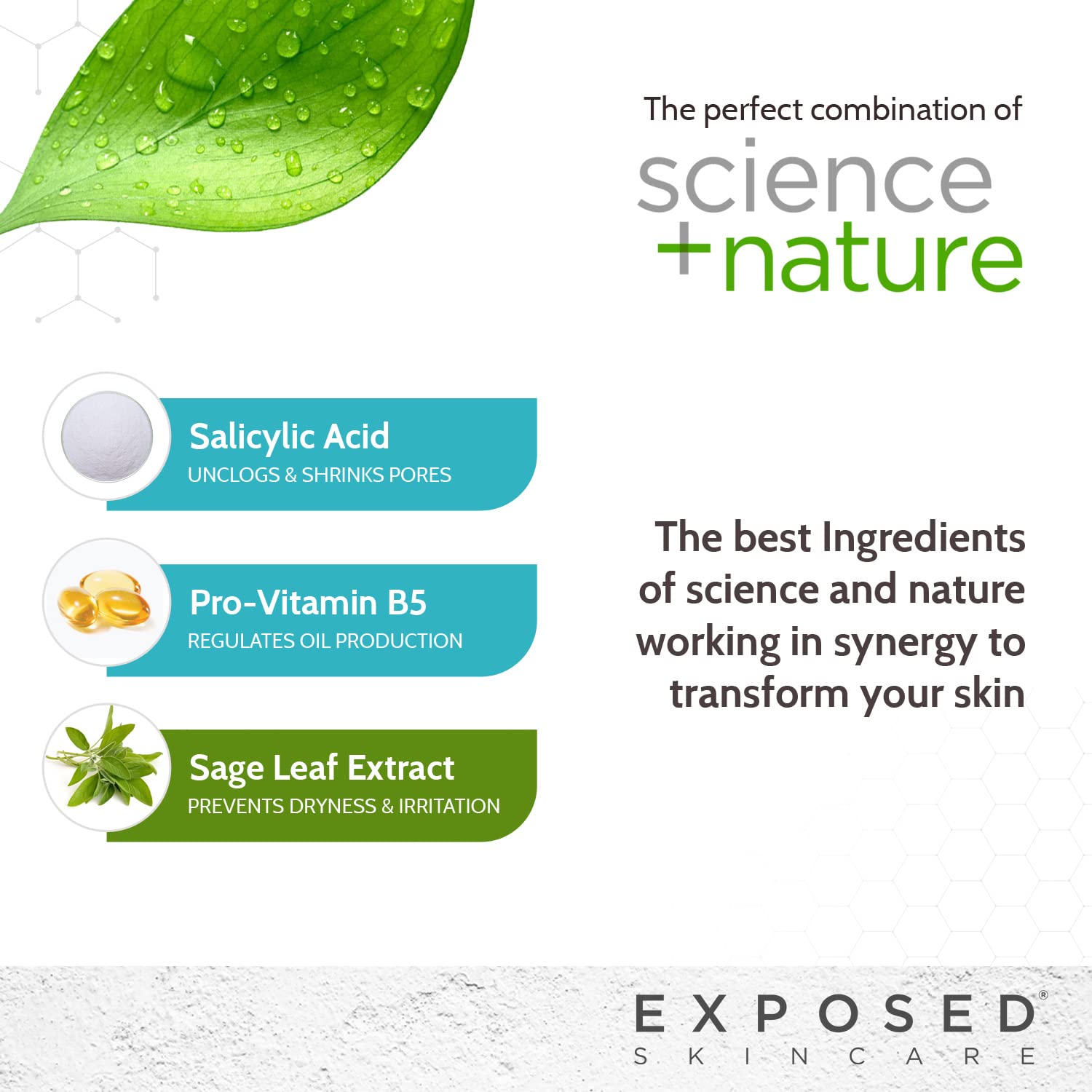 Exposed Skin Care combat les brillances et l’excès de sébum.