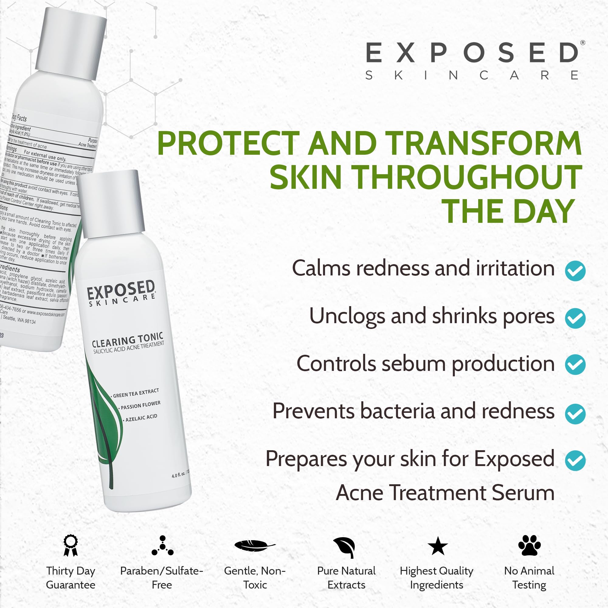 Exposed Skin Care pompe tonique facilitant l’application