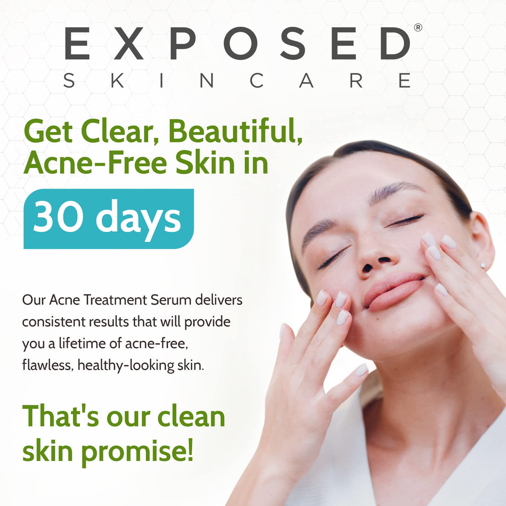 Minimalist product display with simple steps for clean routine