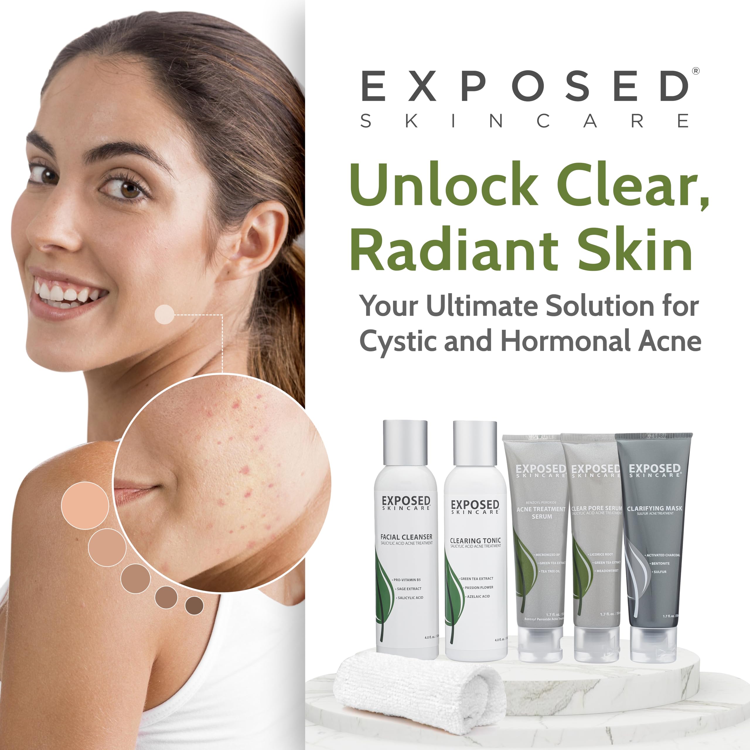 Usage quotidien Exposed Skin Care – routine simple et efficace pour tous les jours.