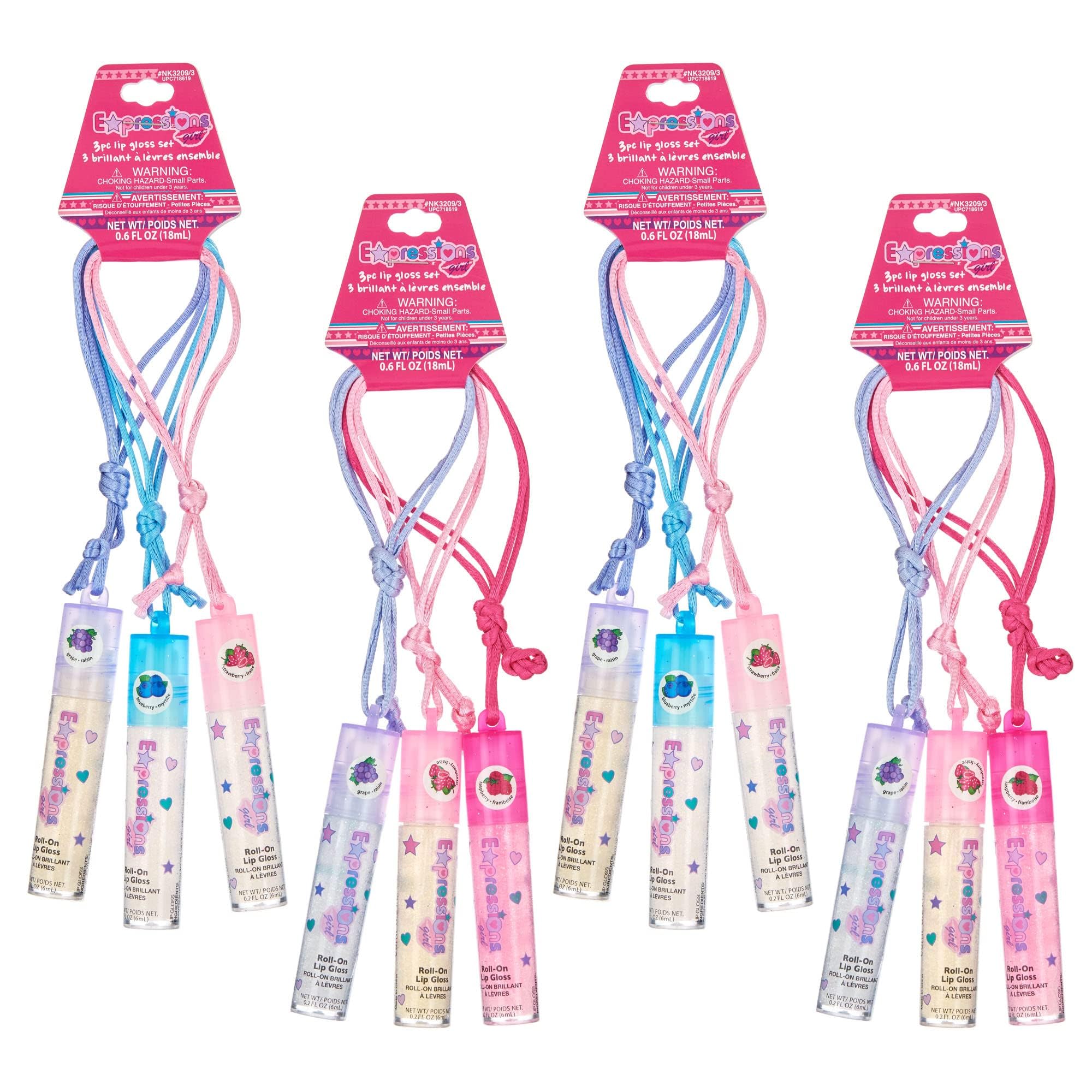 Bracelet gloss Expressions – fruit framboise litchi, idéal pour soirées et sorties.