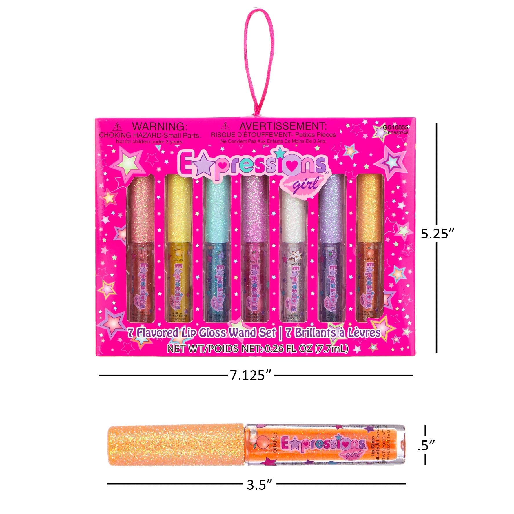 Brillant à lèvres vanille blanc Expressions girl pour éclat doux