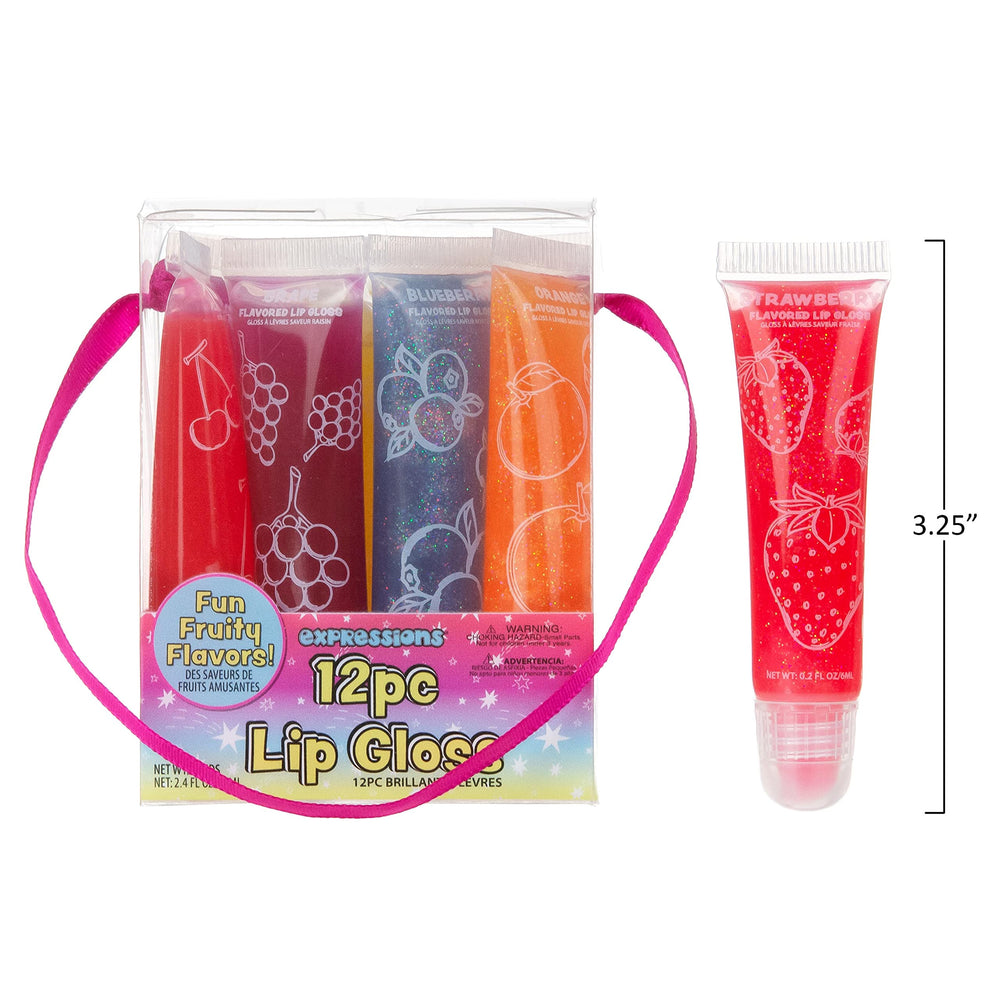Gloss à lèvres EXPRESSIONS fraise, touche sucrée idéale pour le quotidien.