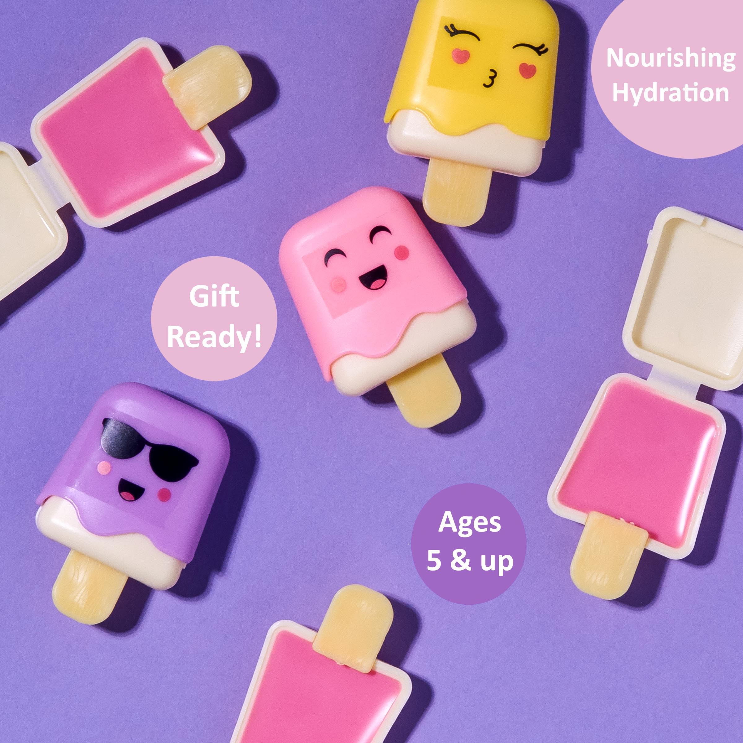Expressions Pucker Pop enfant rose coffret, cadeau idéal pour surprises.