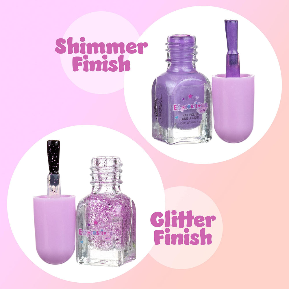 Expressions water-based nail polish designed for safe at-home manicures.