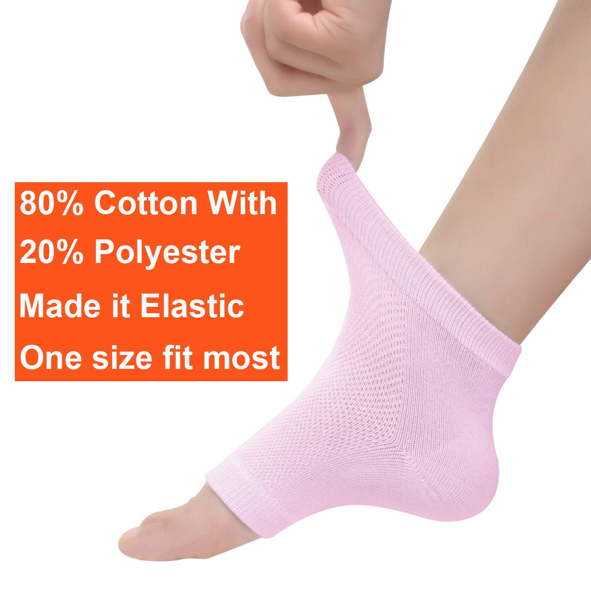 Exptolii chaussettes talons ouvert confort jour et nuit.