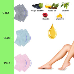 Chaussettes gel talons Exptolii rose, soin des pieds à domicile.