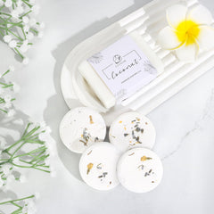 EXTALOW bougie fleurs coco lavande, ambiance calme et parfum relaxant