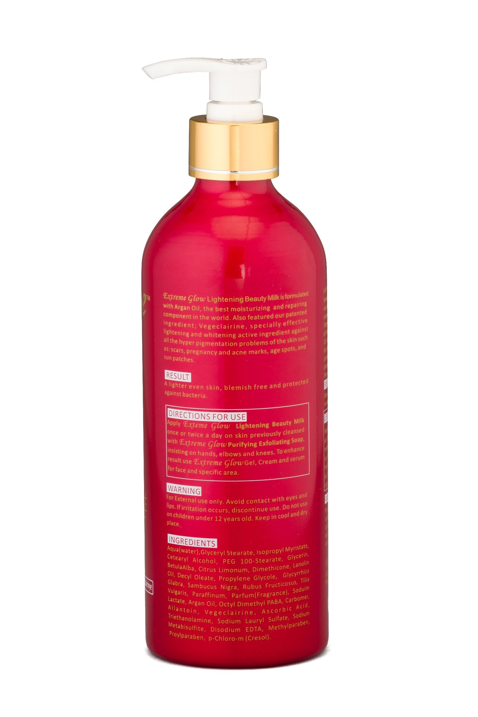 Extreme Glow Lait éclaircissant montre une texture légère idéale pour l'hydratation