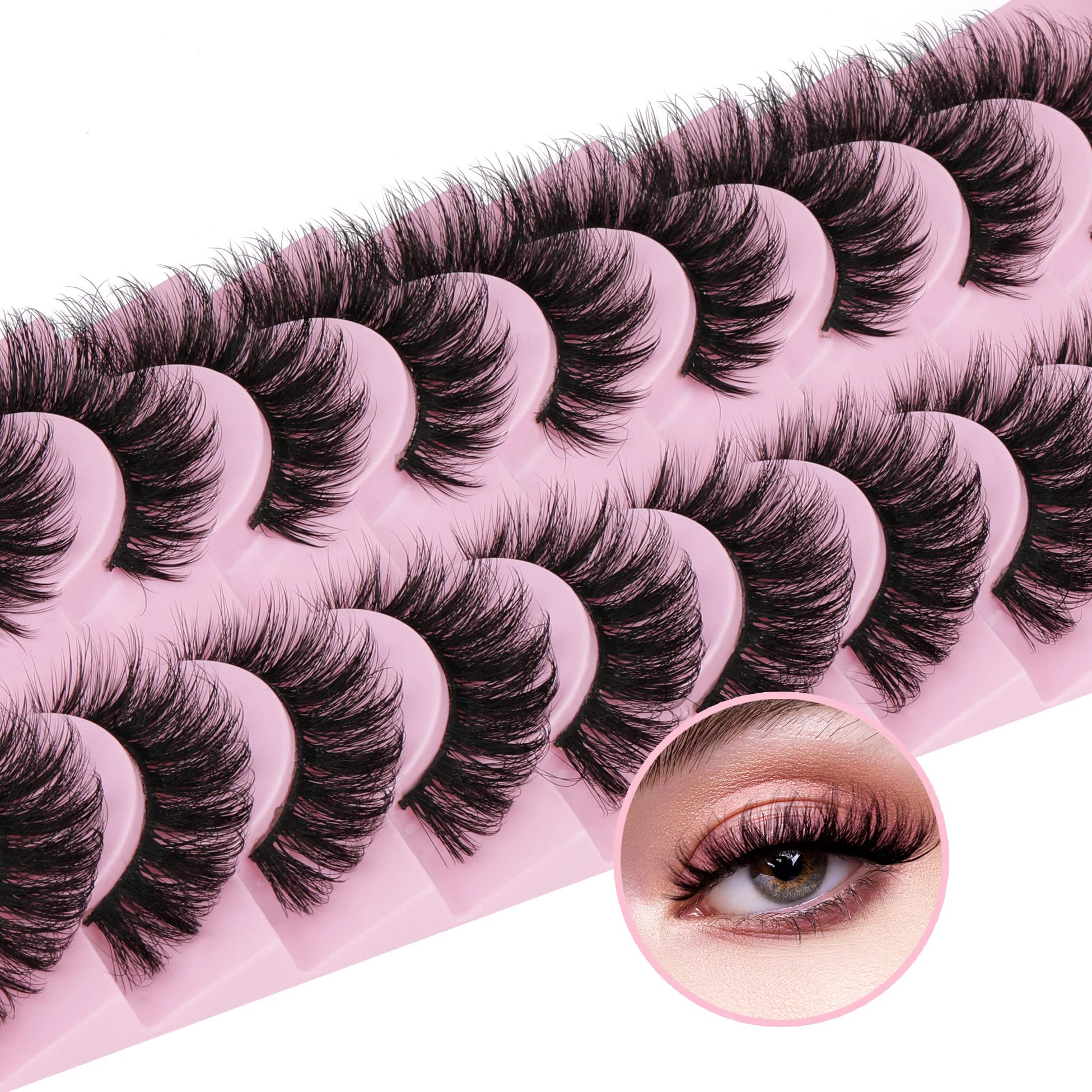 EYDEVRO cils effet chaton 18mm ensemble: regard subtil et naturel.