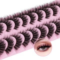 EYDEVRO cils effet chaton 18mm ensemble: regard subtil et naturel.