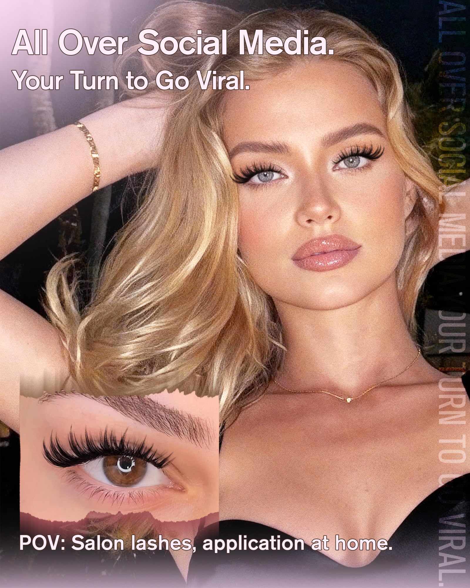 EYDEVRO cils effet wet-look pour un look audacieux.