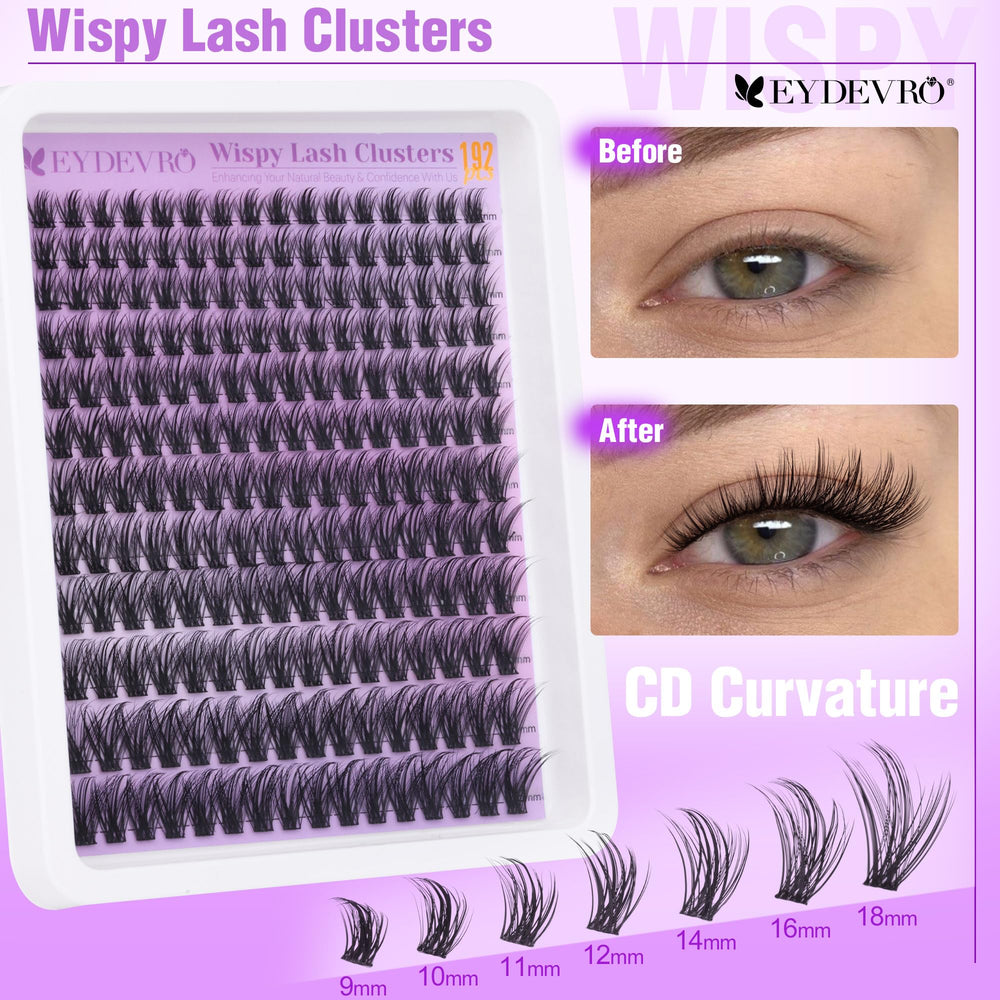 EYDEVRO pose lash facile, utilisation intuitive le long de la ligne des cils.