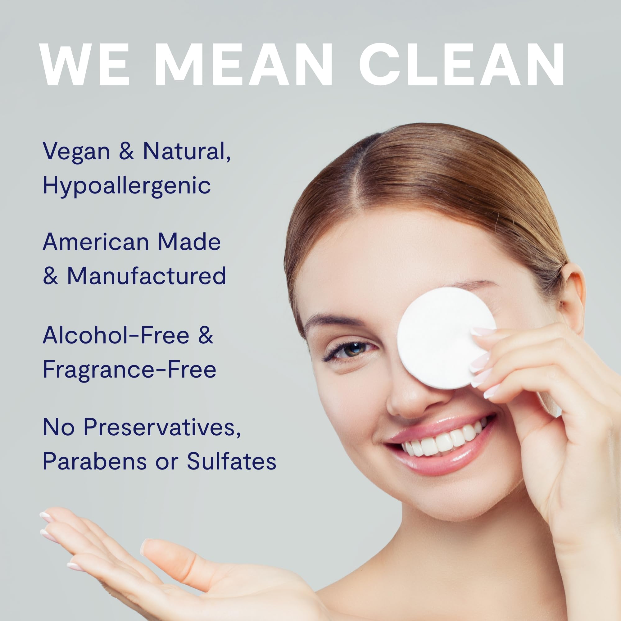 Eye Love: pompe-spray-hocl-yeux, application pratique sans rinçage pour paupières sensibles.