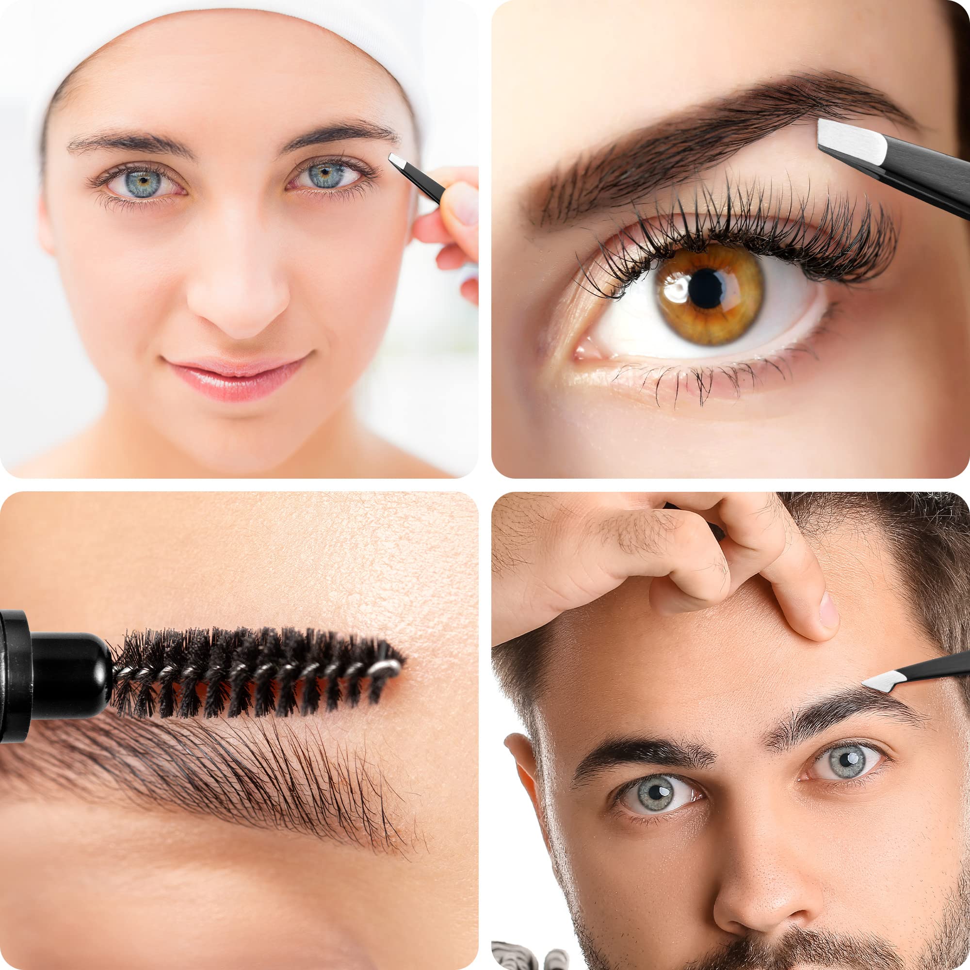 Eyebrow Kit Studio : pince à épiler pointue pour petites retouches précises.