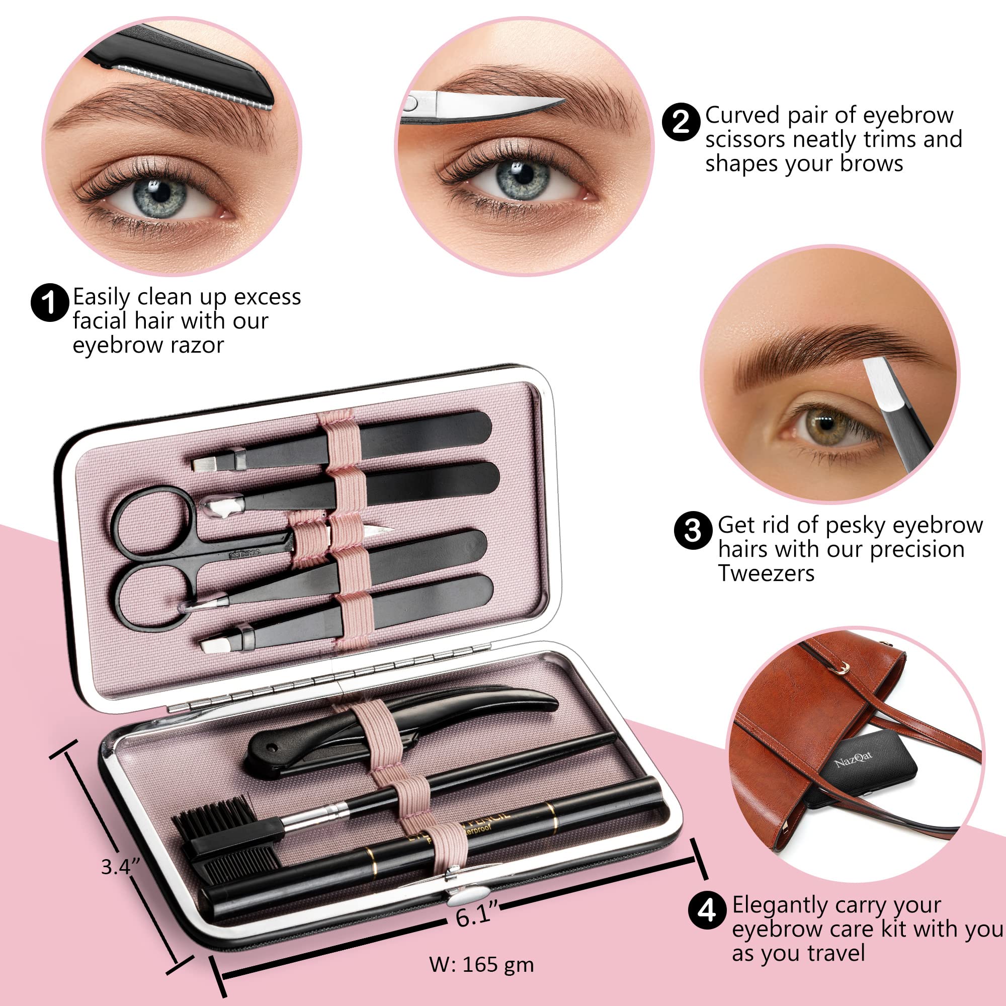 Eyebrow Kit Studio : rasoir sourcils ergonomique pour des traits nets.