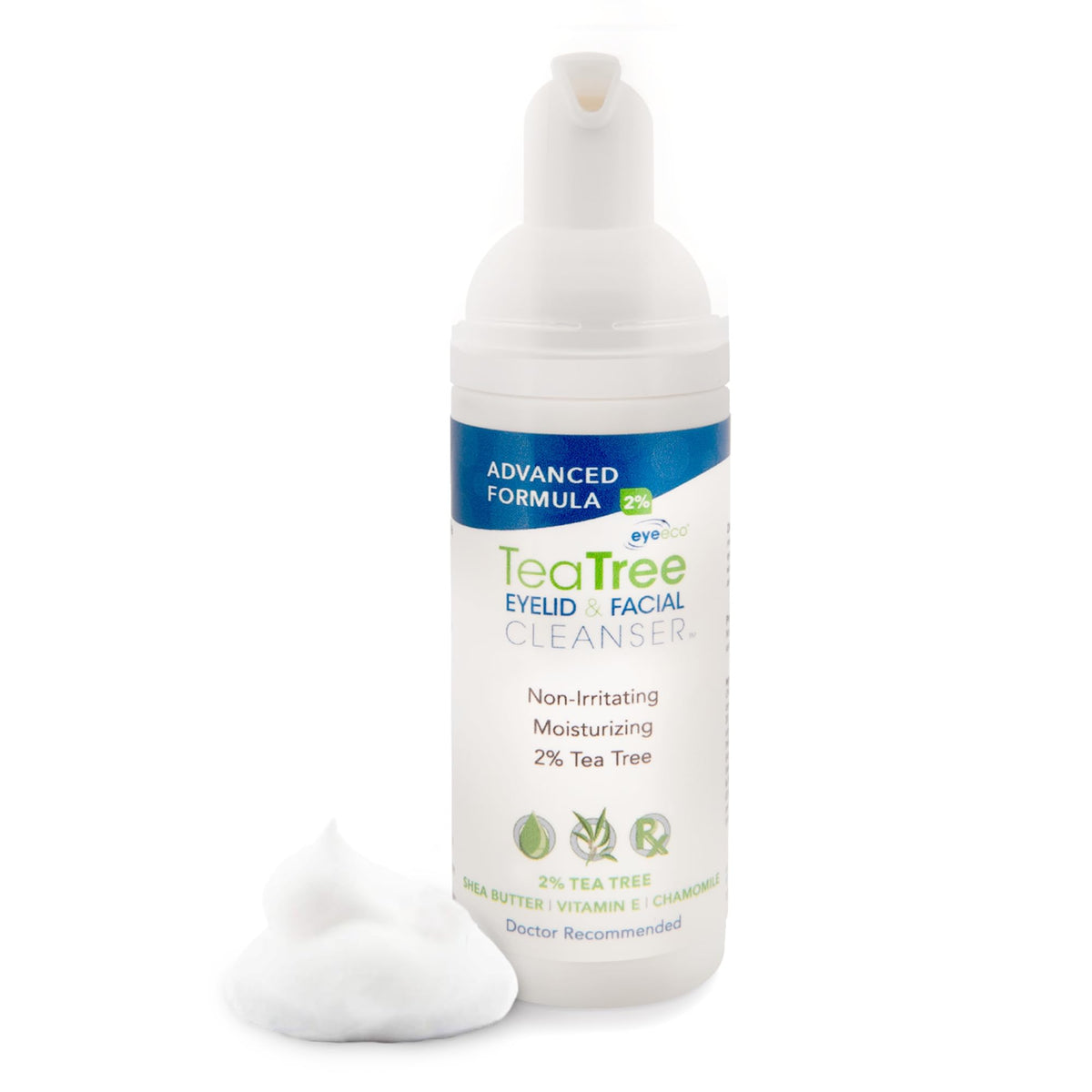EyeEco nettoyant yeux et visage 180 ml, nettoyage doux pour yeux sensibles.