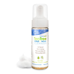 EYEECO nettoyant moussant Tea Tree pour le visage, texture douce et purifiante.