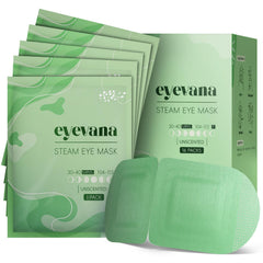 Eyevana masque yeux à vapeur dans l'emballage, soin rapide pour yeux fatigués.