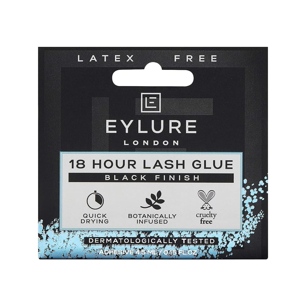 Colle cils Eylure 18 heures noire, tenue longue durée pour des regards impeccables