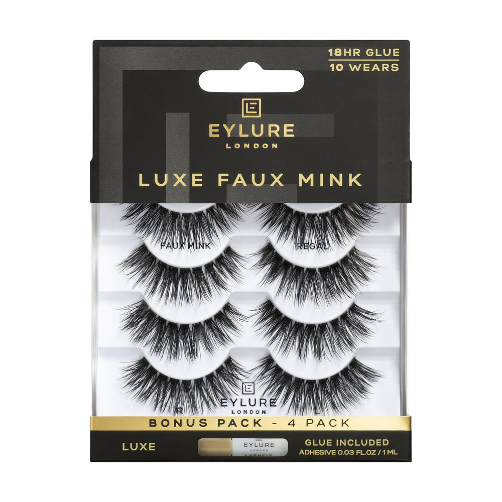 Eylure Luxe Faux Mink Regal – cils longs pour un regard saisissant et durable