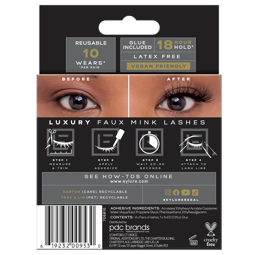 Eylure Luxe Faux Mink Regal – cil supplémentaire pour varier le style