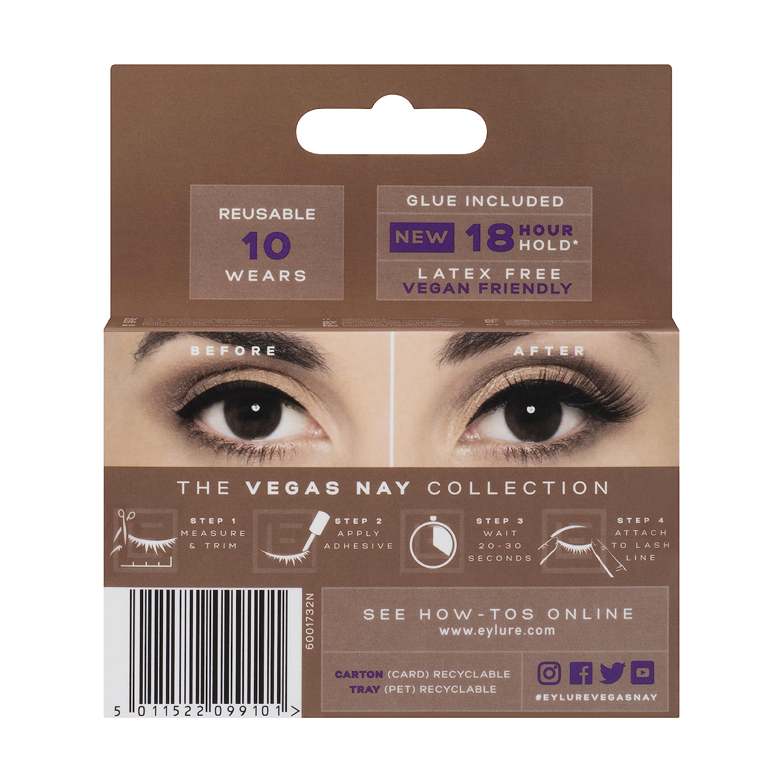Eylure Vegas Nay Bronze Beauty – regard profond avec mèches fines pour dimension