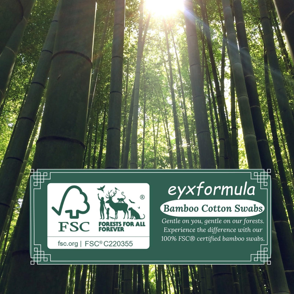 eyxformula coton pur sans peluches pour applications délicates