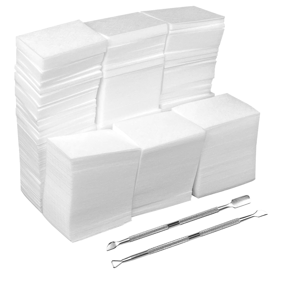 Lingettes Eyxformula sans peluches pour démaquillage des ongles.