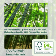 eyxformula tiges coton sans fibres: utilisation propre sans résidu.