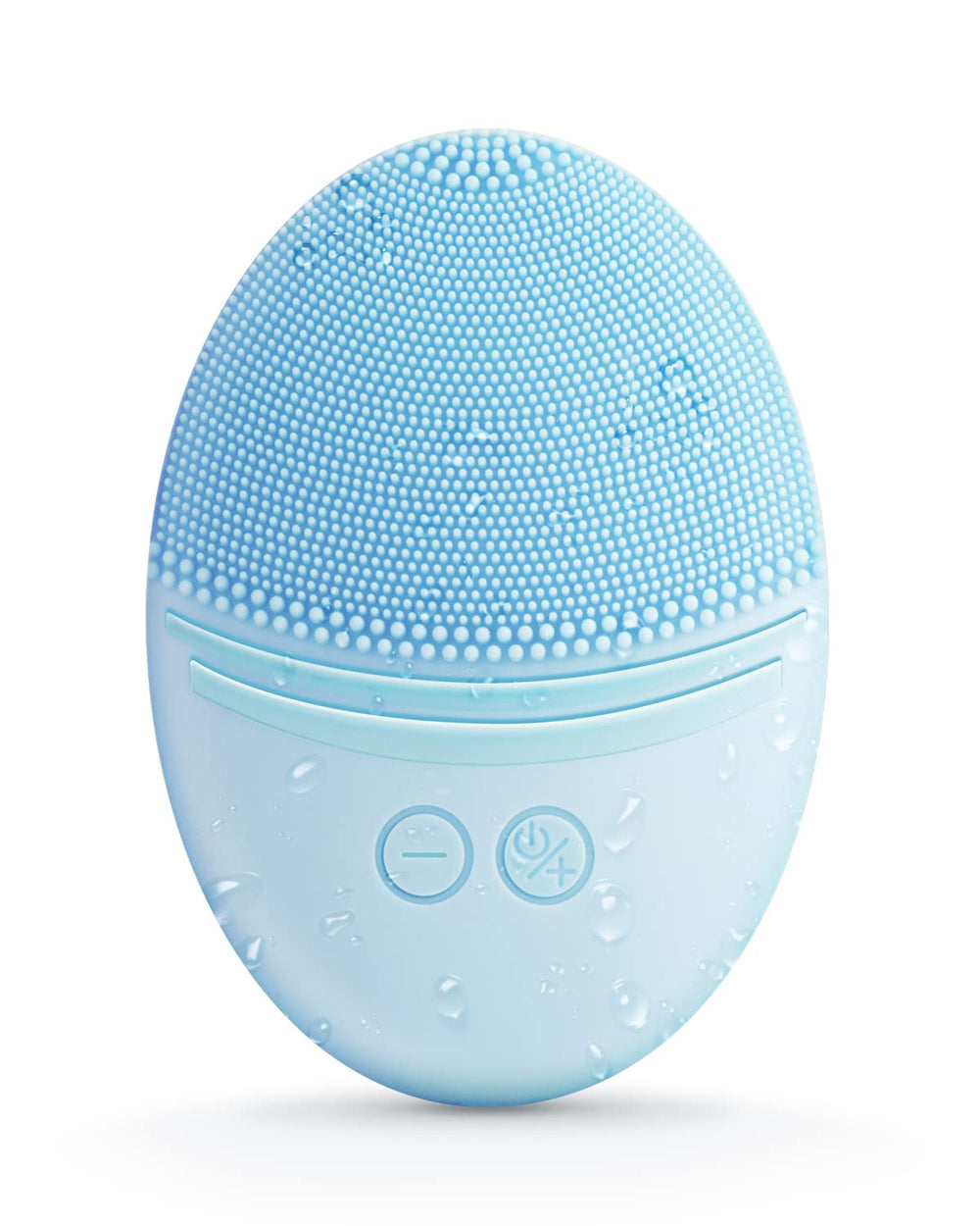 Brosse EZBASICS visage en silicone bleue, douceur et nettoyage en profondeur
