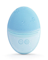 Brosse EZBASICS visage en silicone bleue, douceur et nettoyage en profondeur