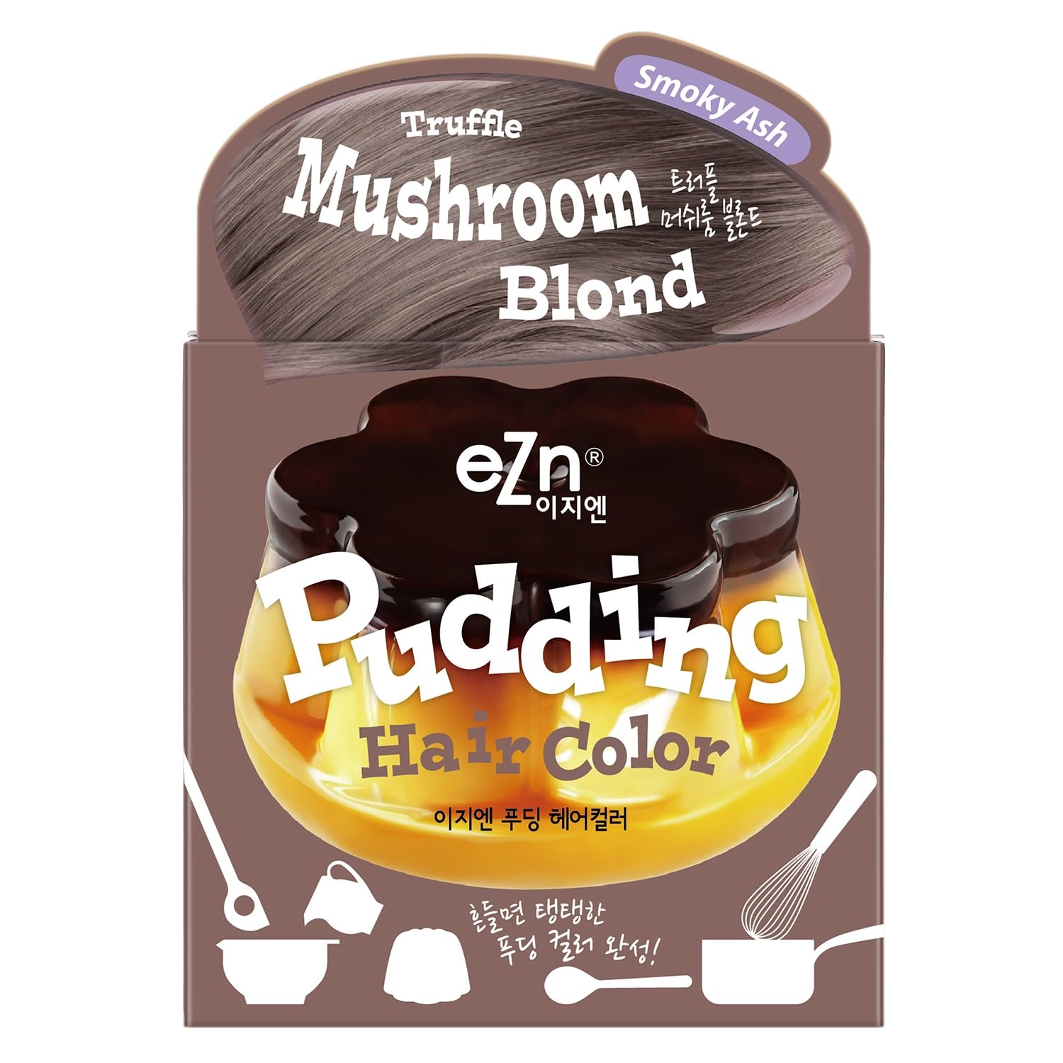 eZn Pudding Teinture Cheveux Blond-Champignon, couleur durable et naturelle.