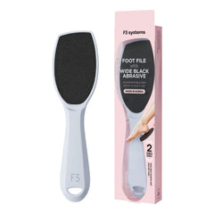 F3 Systems emery pieds double-face bleu ciel, élimine les callosités et lisse la peau.