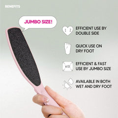 F3 Systems grain-pieds gros rose, élimine les callosités.