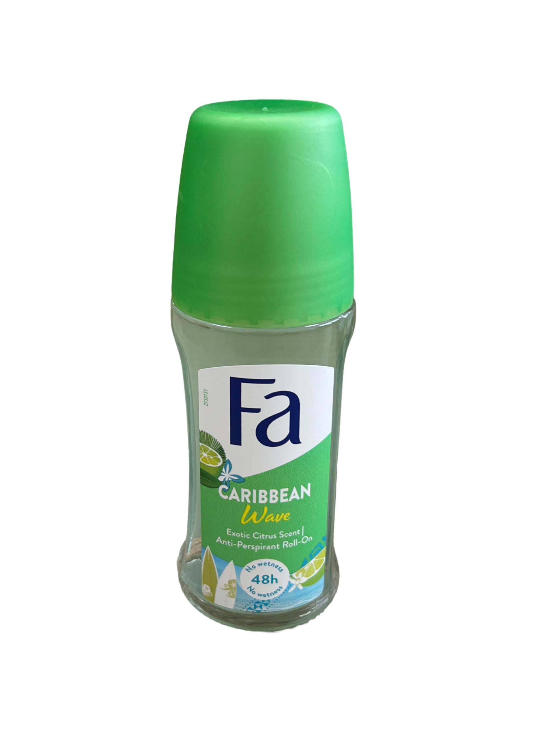 Fa déodorant bille Caribbean Lemon 50 ml, emballage design moderne facilitant l'application quotidienne.