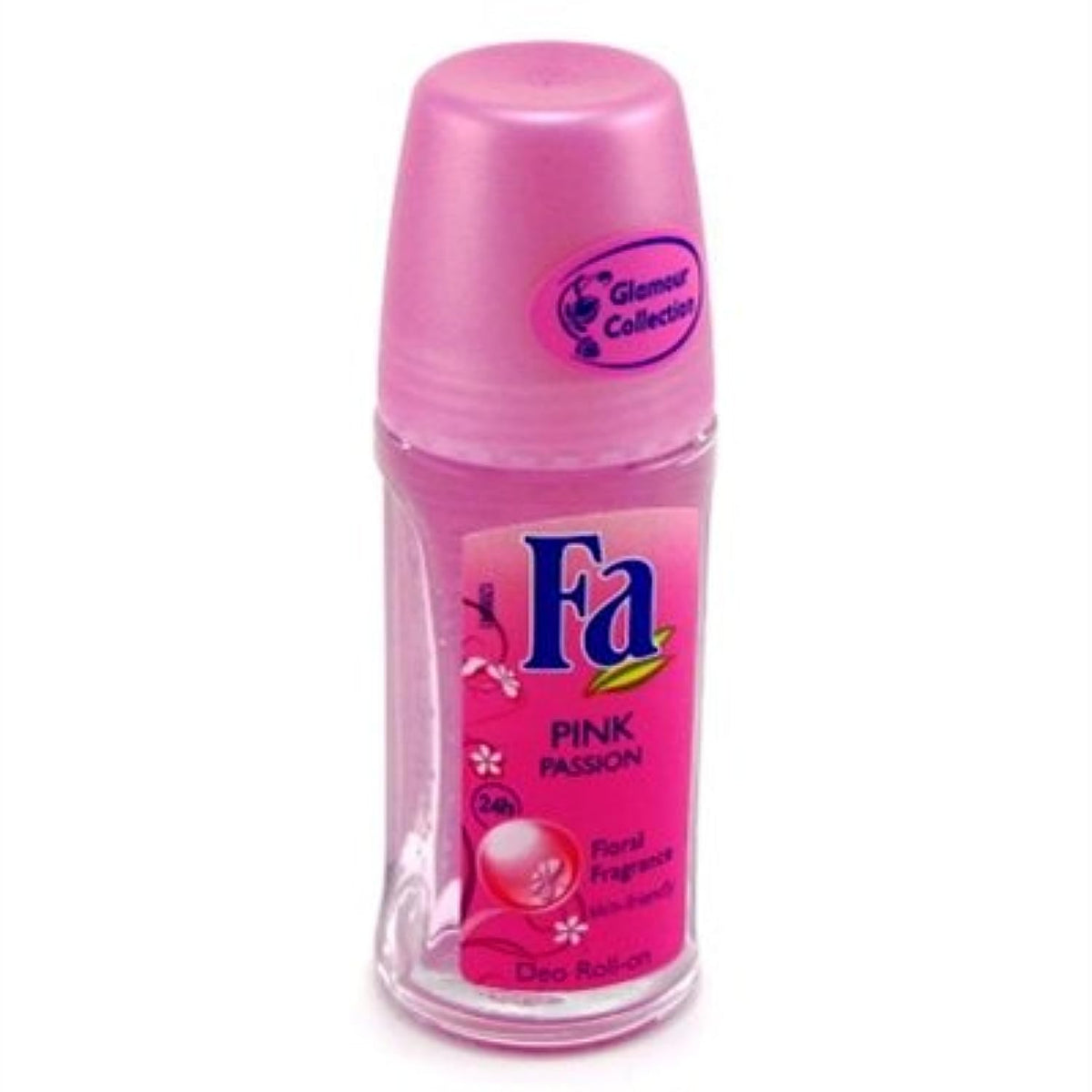 Fa Déodorant Roll-On Rose Passion, bouteille 50 ml, protection durable et parfum floral.