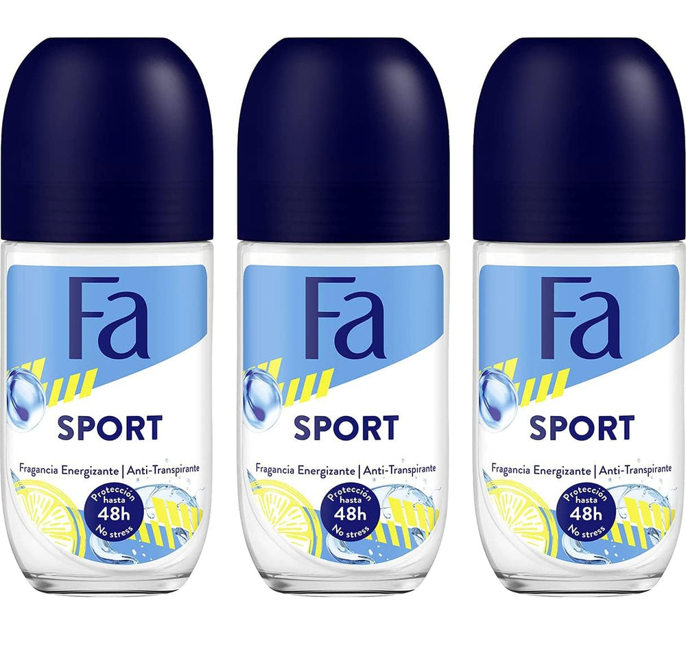 Fa Desodorant Sport le flacon roll-on de 50 ml, pratique et frais.