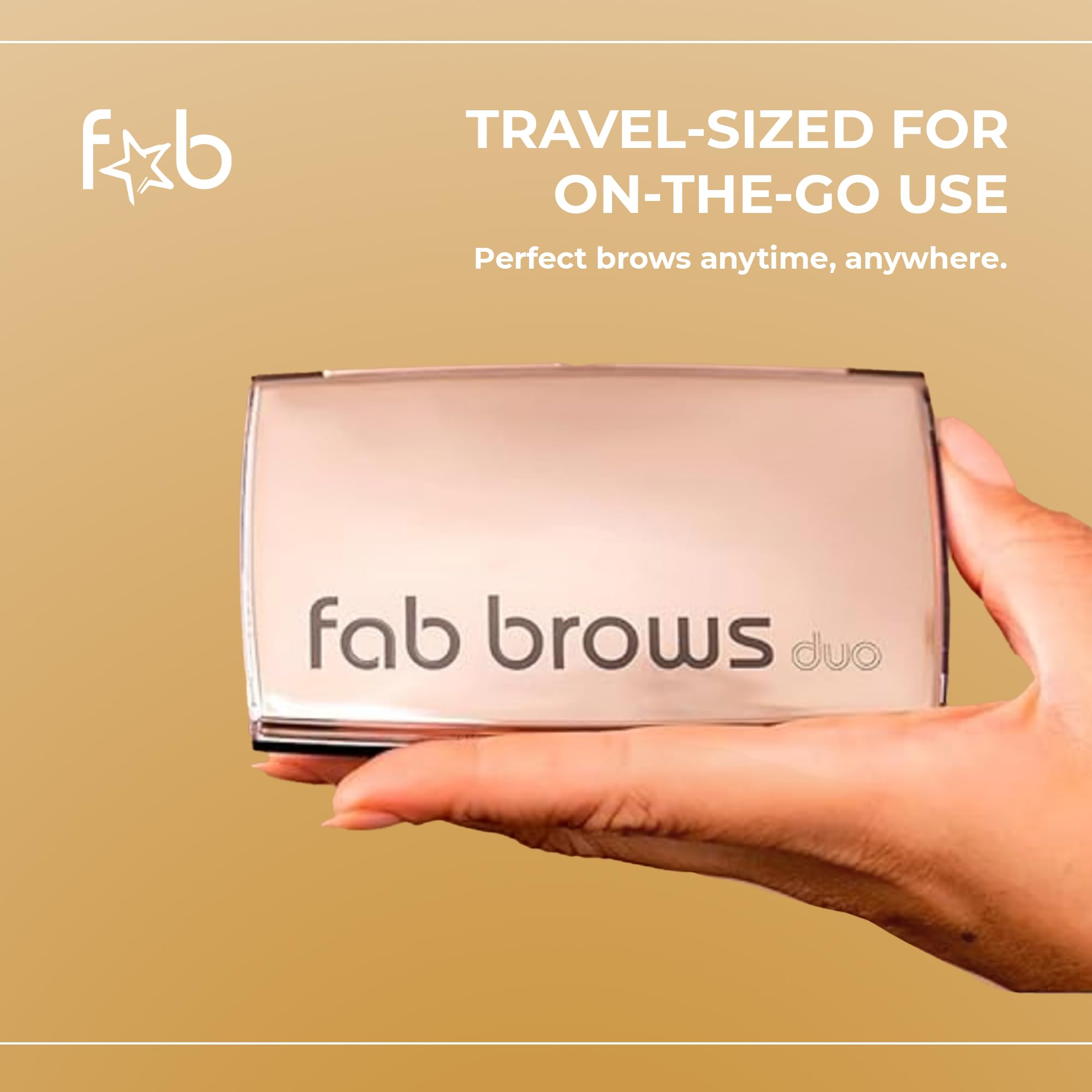 Fab Brows Duo Kit – étui portable pour voyage et retouches