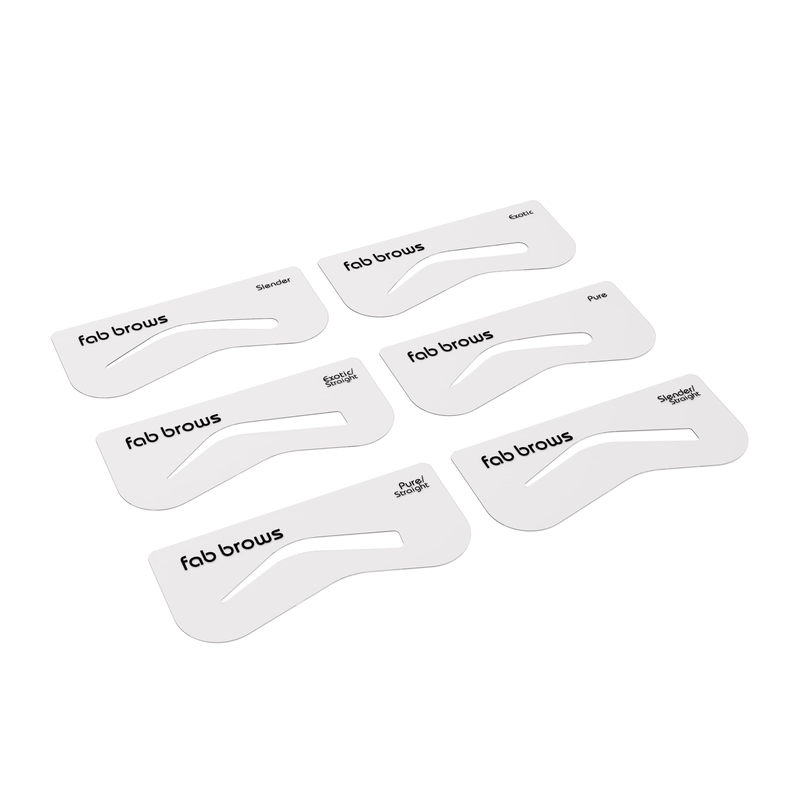 Fab Brows Duo : gabarits sourcils en kit pour tracé uniforme et rapide