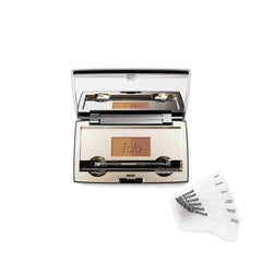 Fab Brows Duo – kit sourcils avec gabarits réutilisables pour arches précises.