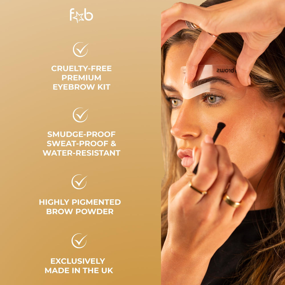 Fab Brows Duo Kit sourcils – miroir grossissant pour une application précise