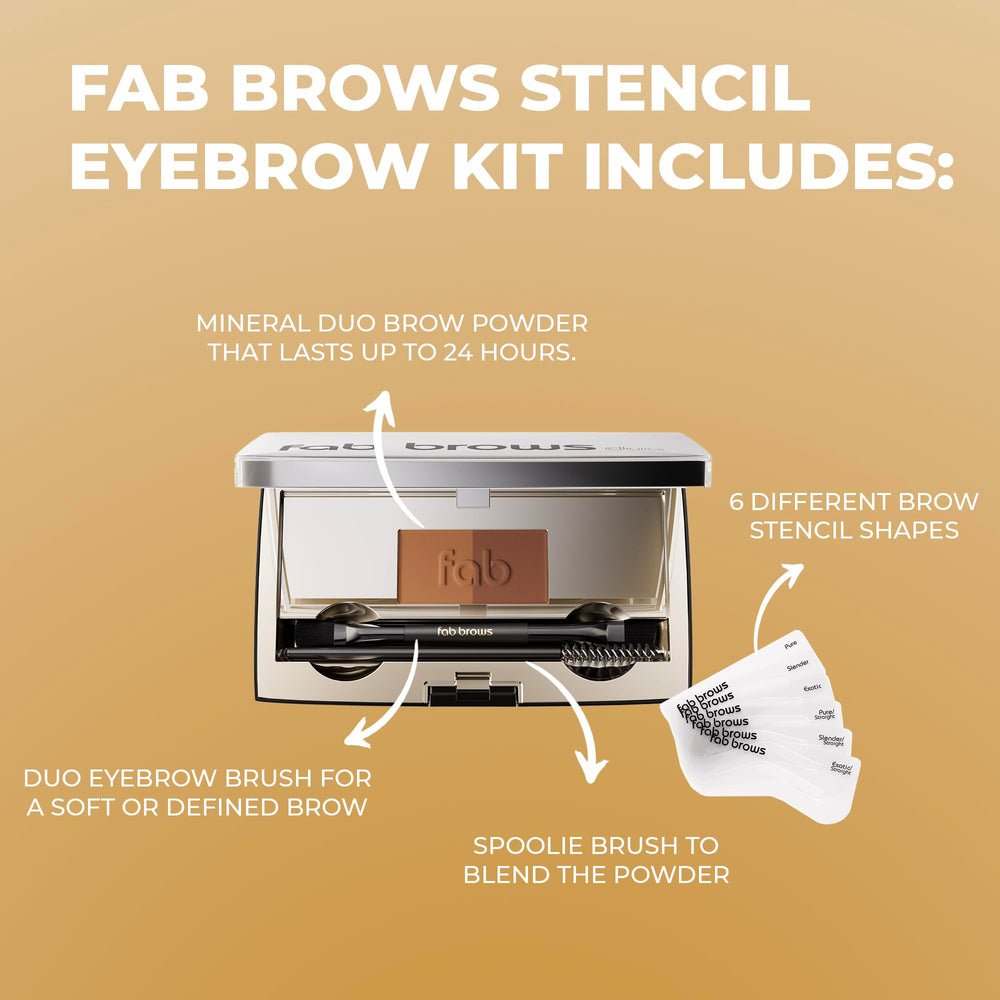 Fab Brows Duo – pinceau double-face pour lisser et définir les contours.