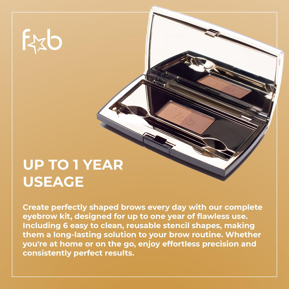Fab Brows Duo Kit – pochoirs réutilisables pour formes variées