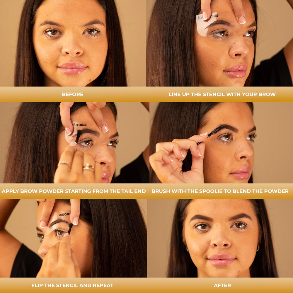 Fab Brows Duo : gabarits sans cruauté, utilisation polyvalente en beauté