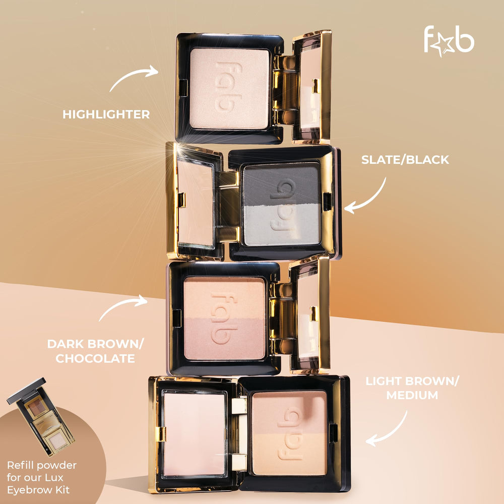 Finition sans bavure grâce à Fab Brows, tenue résistante à la chaleur et à la sueur.
