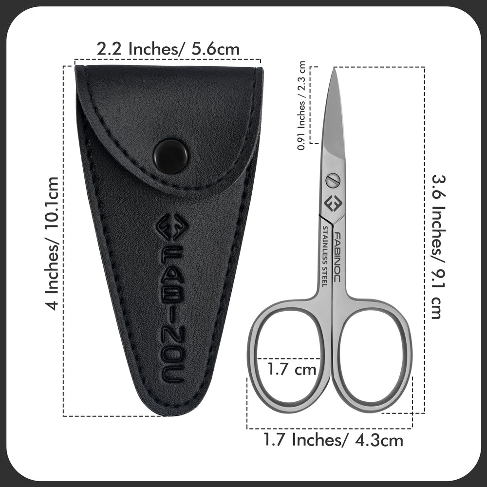 FABINOC Ciseaux à ongles ergonomiques pour prise en main sûre et agréable.