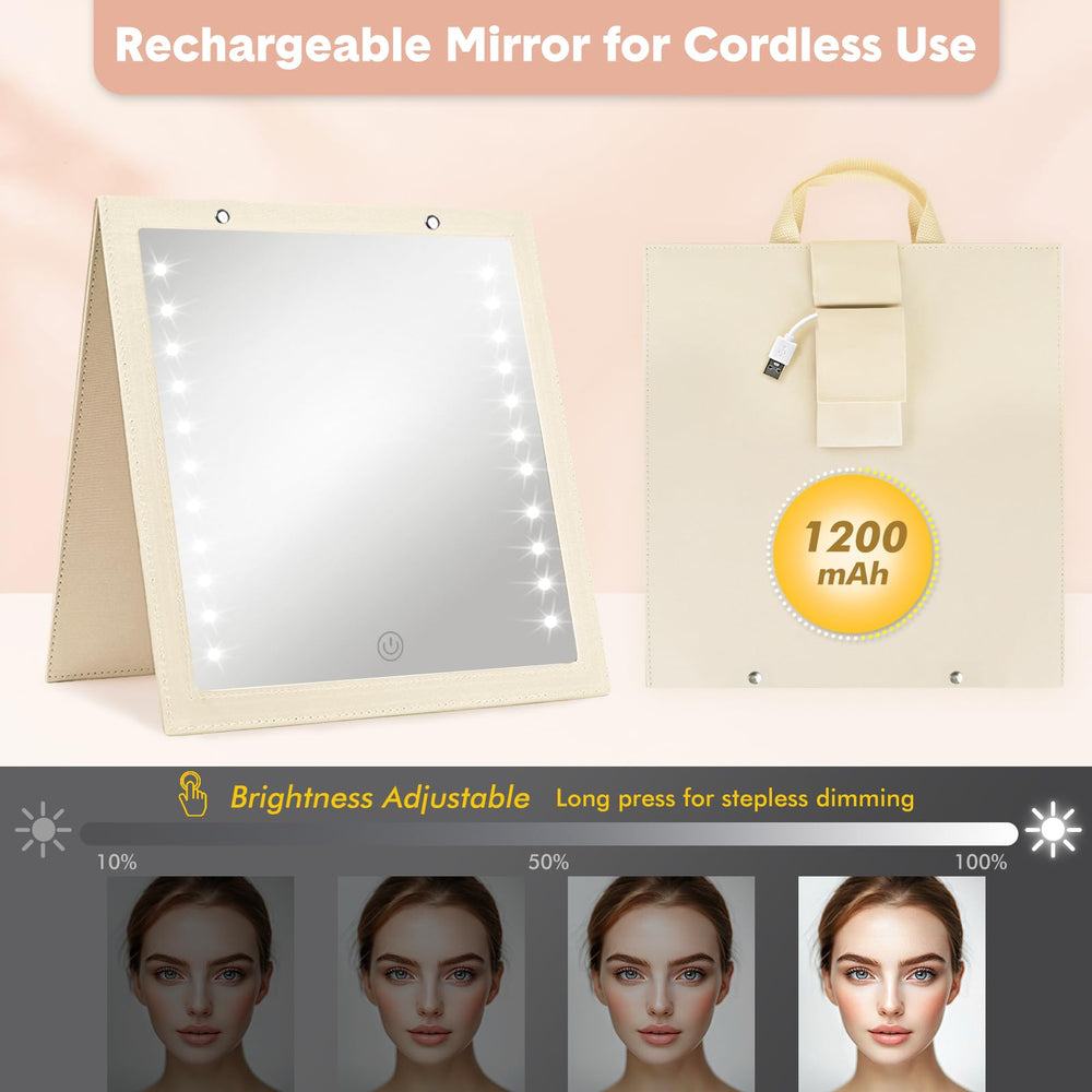 Fabuday Miroir compact léger se glissant dans le sac danse.